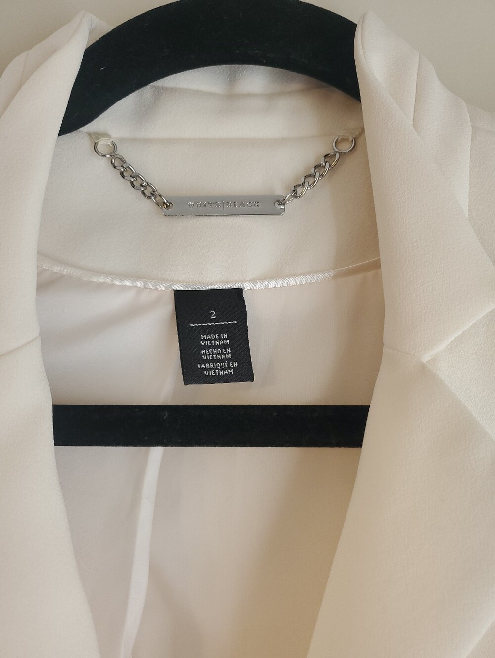 NWOT White House Black Market Cream Women's Blazer Jacket - Size 2